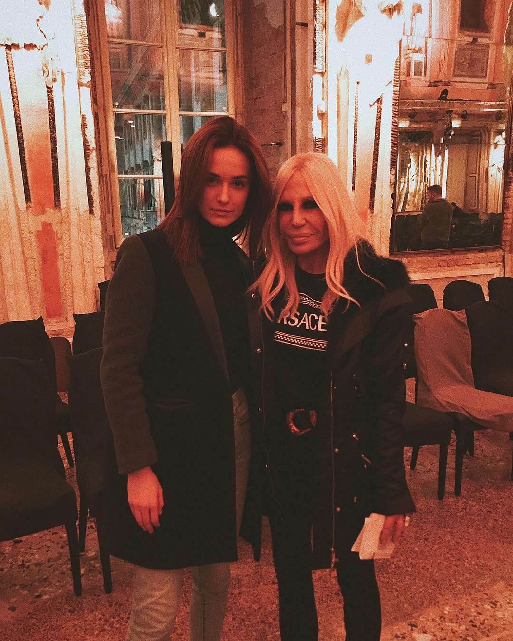 Milena Tunguz s Donatellom Versace